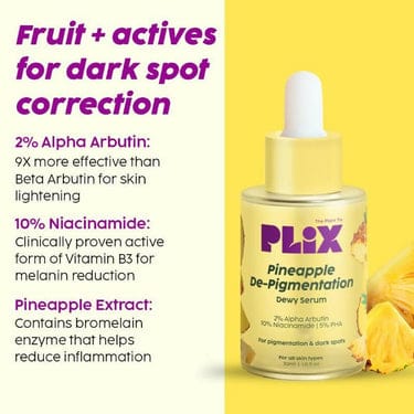 PLIX Pineapple De-Pigmentation Combo | تفتيح ونضارة البشرة