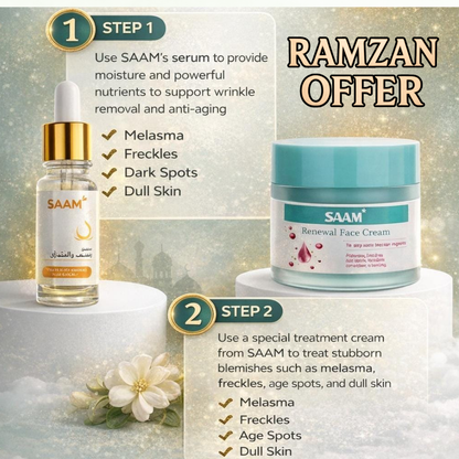 SAAM Glow Set RAMZAN OFFER– Cream & Serum | علاج الكلف والتصبغات RAMZAN OFFER
